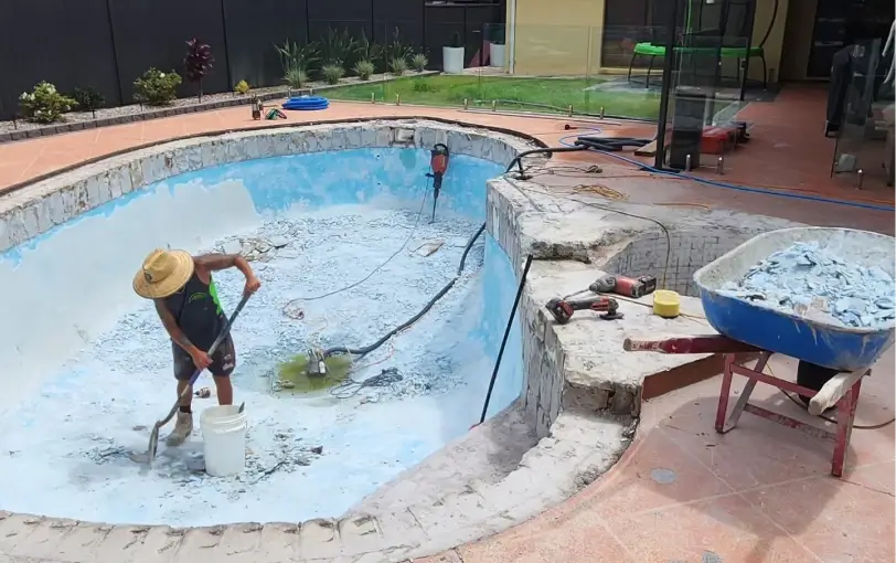 pool resurfacing project in Bundall QLD  pool resurfacing project in Bundall QLD
