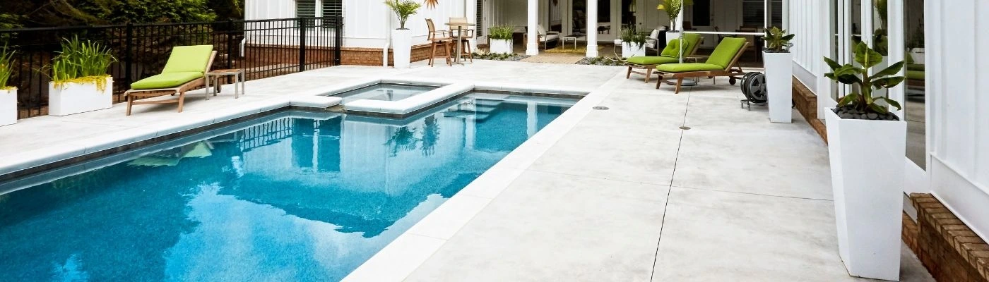 backyard concrete pool